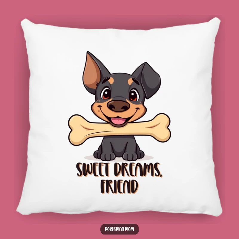 Funny Sweet Doberman Bone Pillow - Adorable Comfort