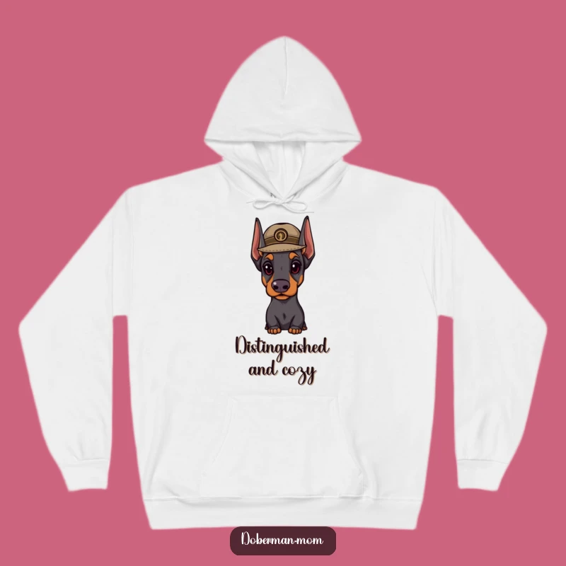 Cozy Funny Doberman Hat Hoodie: Warm & Distinguished Style, Perfect Gift