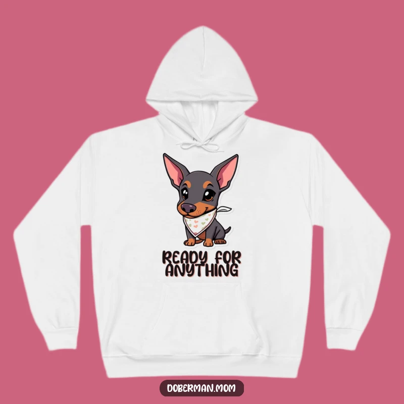 Funny Doberman Adventure Hoodie Cozy and Hilarious Gift for Explorers