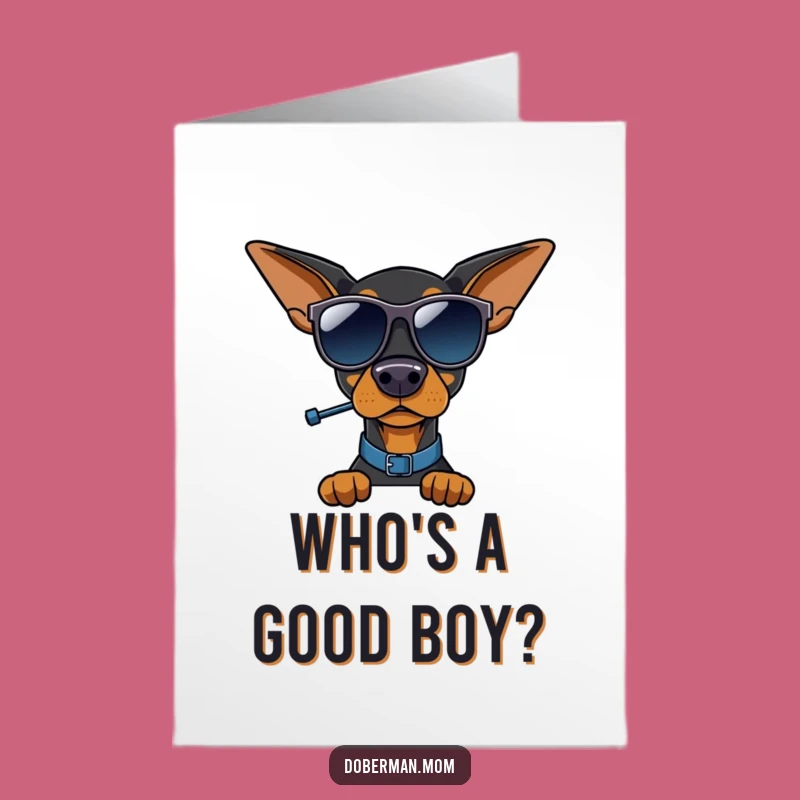 Free Printable Doberman Traffic Cop Birthday Card - Hilarious Downloadable Gift for Dog Lovers
