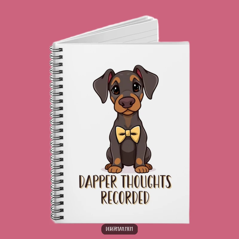 Funny Doberman Dapper Notebook - Elegant Dog Journal Gift