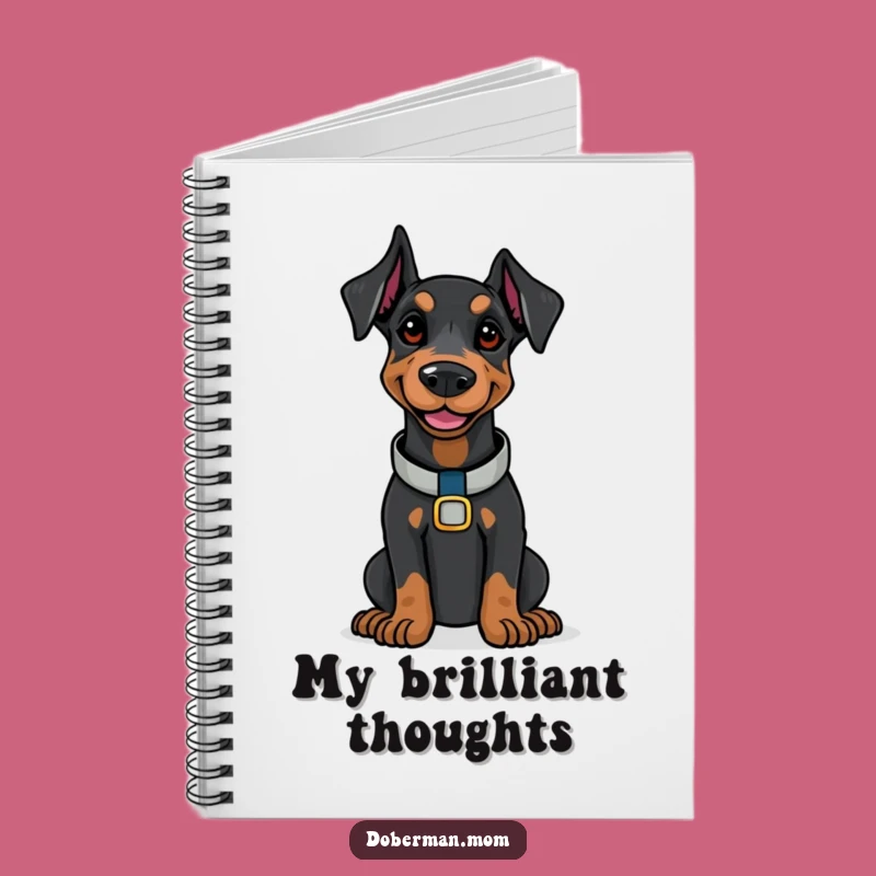 Funny Doberman Confidence Notebook: Jot Down Your Thoughts with Poise, Great Funny Gift