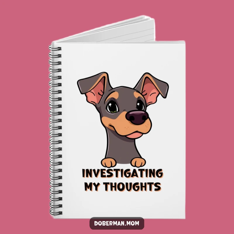 Funny Doberman Sniffing Notebook: Jot Down Your Curious Discoveries