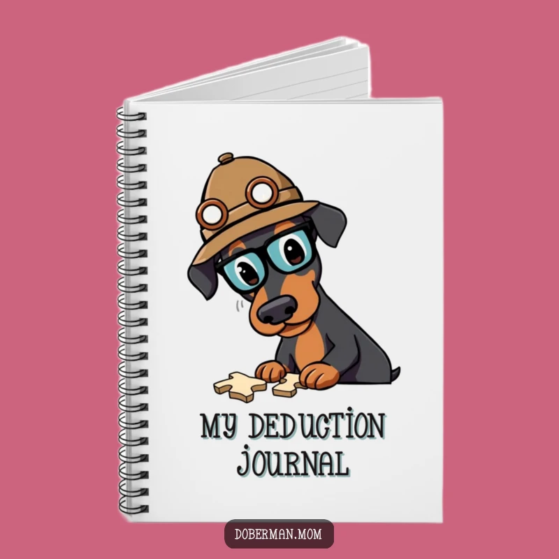 Funny Doberman Detective Notebook: Jot Down Your Deductions, A Clever Funny Gift for Note-Takers