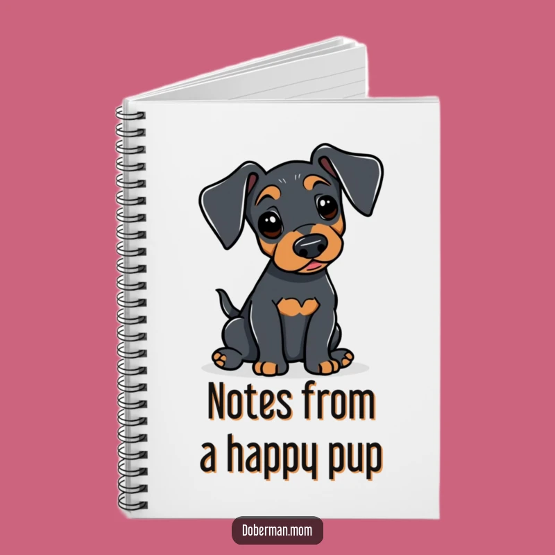 Funny Doberman Tail Wag Notebook: Alert Dog for Gentle Notes