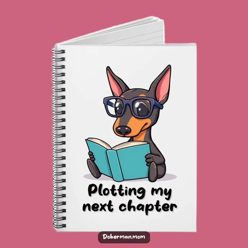 Funny Doberman Reading Notebook: Jot Down Ideas with Literary Dog Charm - A Perfect Funny Gift!
