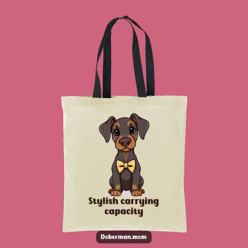 Funny Doberman Dapper Tote Bag - Elegant Dog Accessory Gift